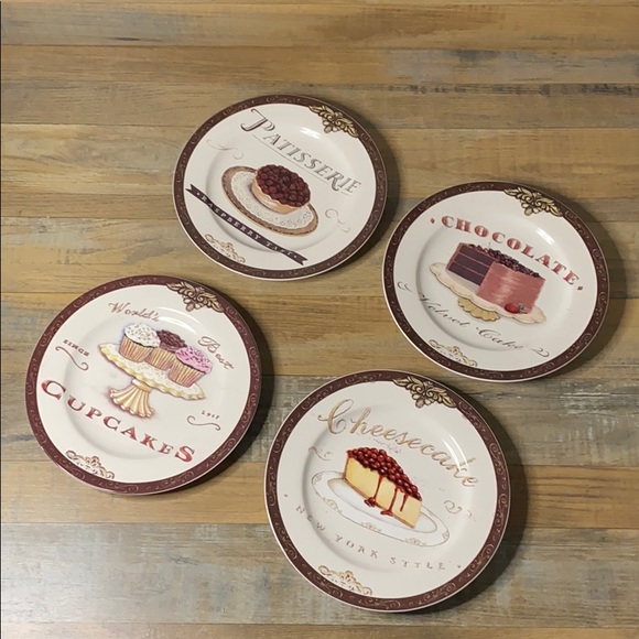 Oneida Sweets Dessert Plate Set Of 4 - Picture 2 of 10